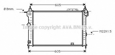 AVA QUALITY COOLING ola2191 -  Радиатор, охлаждение двигателя